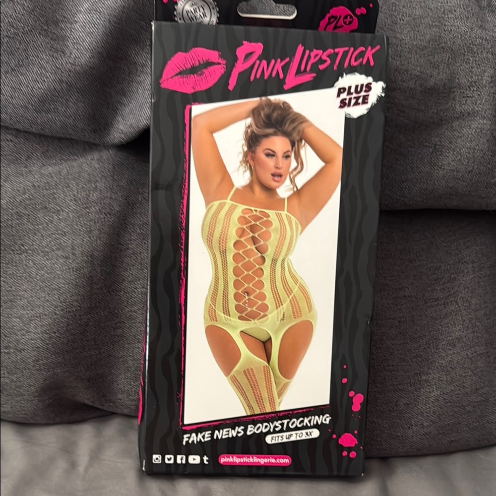 Lipstick Boutique Yellow Bodystocking